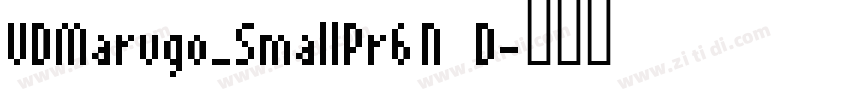 UDMarugo_SmallPr6N D字体转换